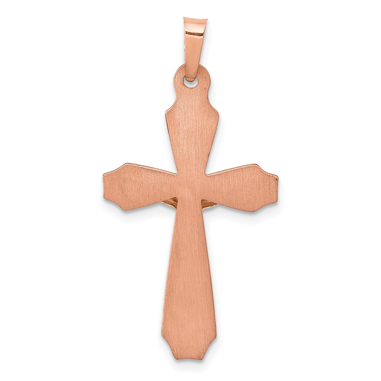 14k Multi-Tone Gold Crucifix Pendant with INRI Patonce Cross Design for Men and Women