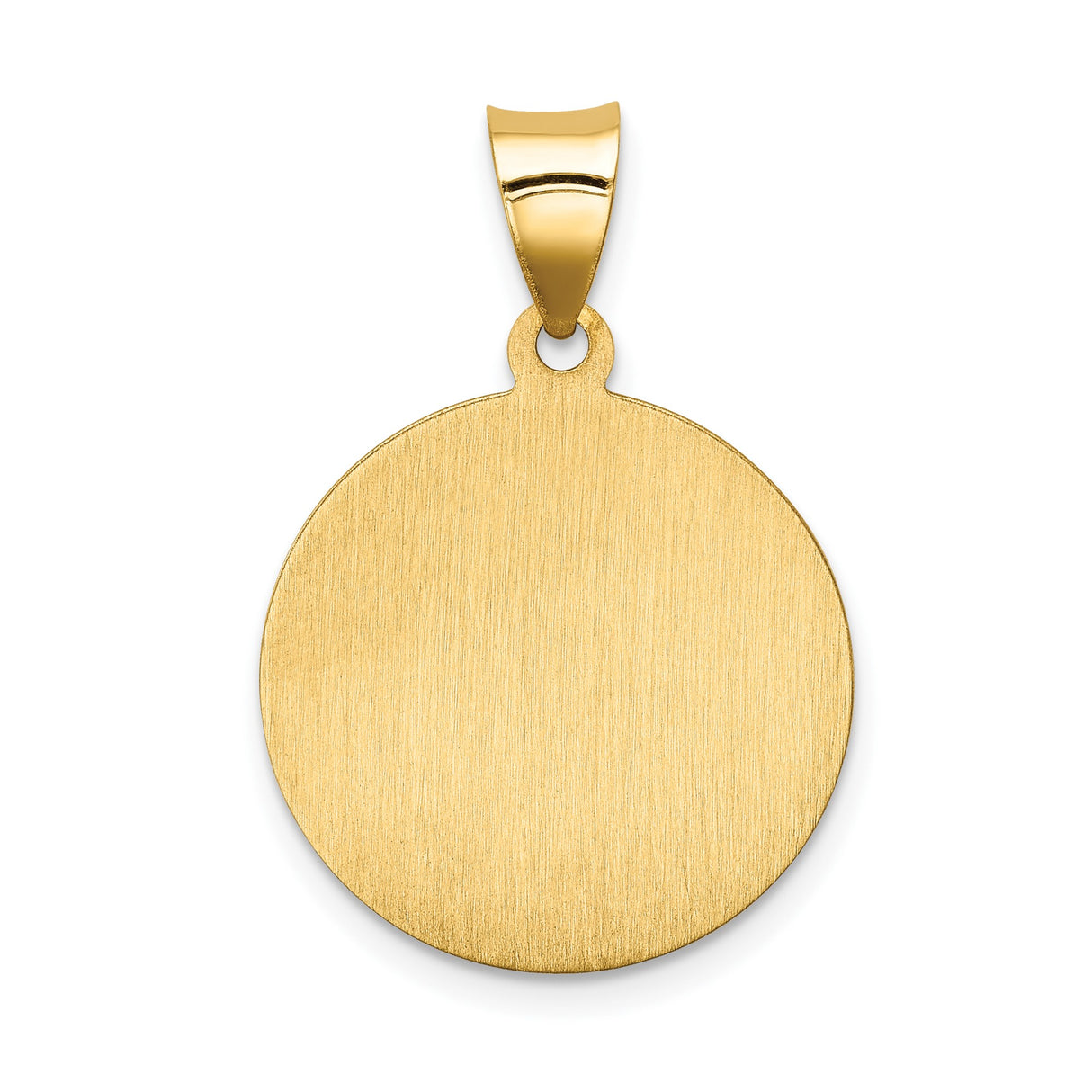 14k Yellow Gold Our Lady of Perpetual Help Pendant with Virgin Mary and Jesus Medal