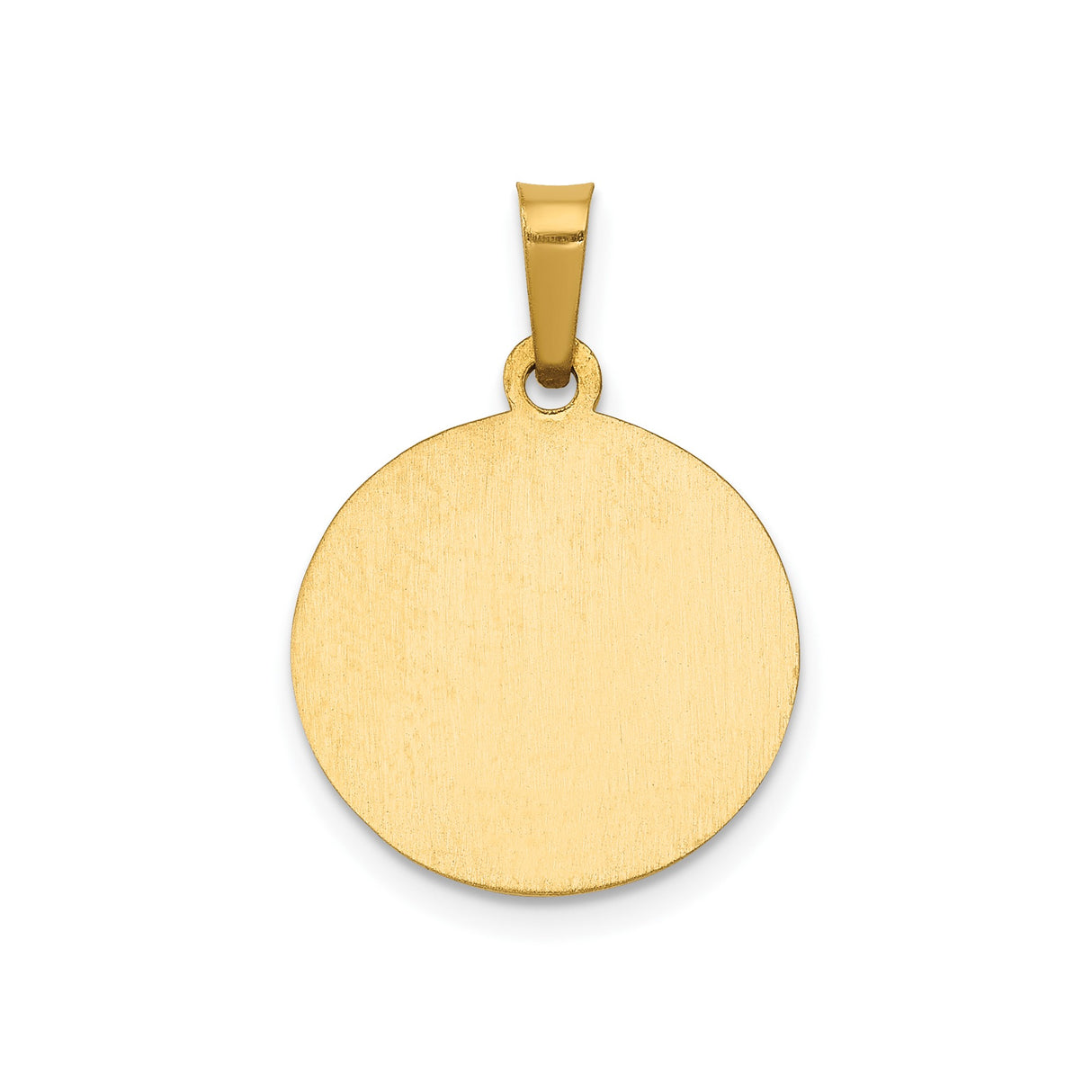 14k Yellow Gold Saint Gerard Medal Pendant with Radiant Background and Inscription