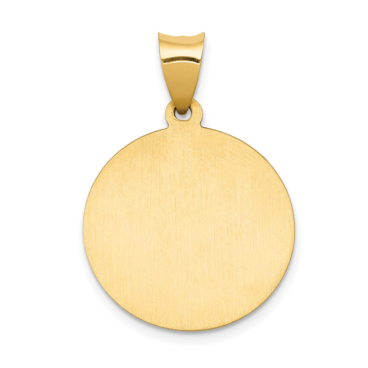 14k Yellow Gold Saint John the Baptist Medal Pendant, Catholic Religious Charm