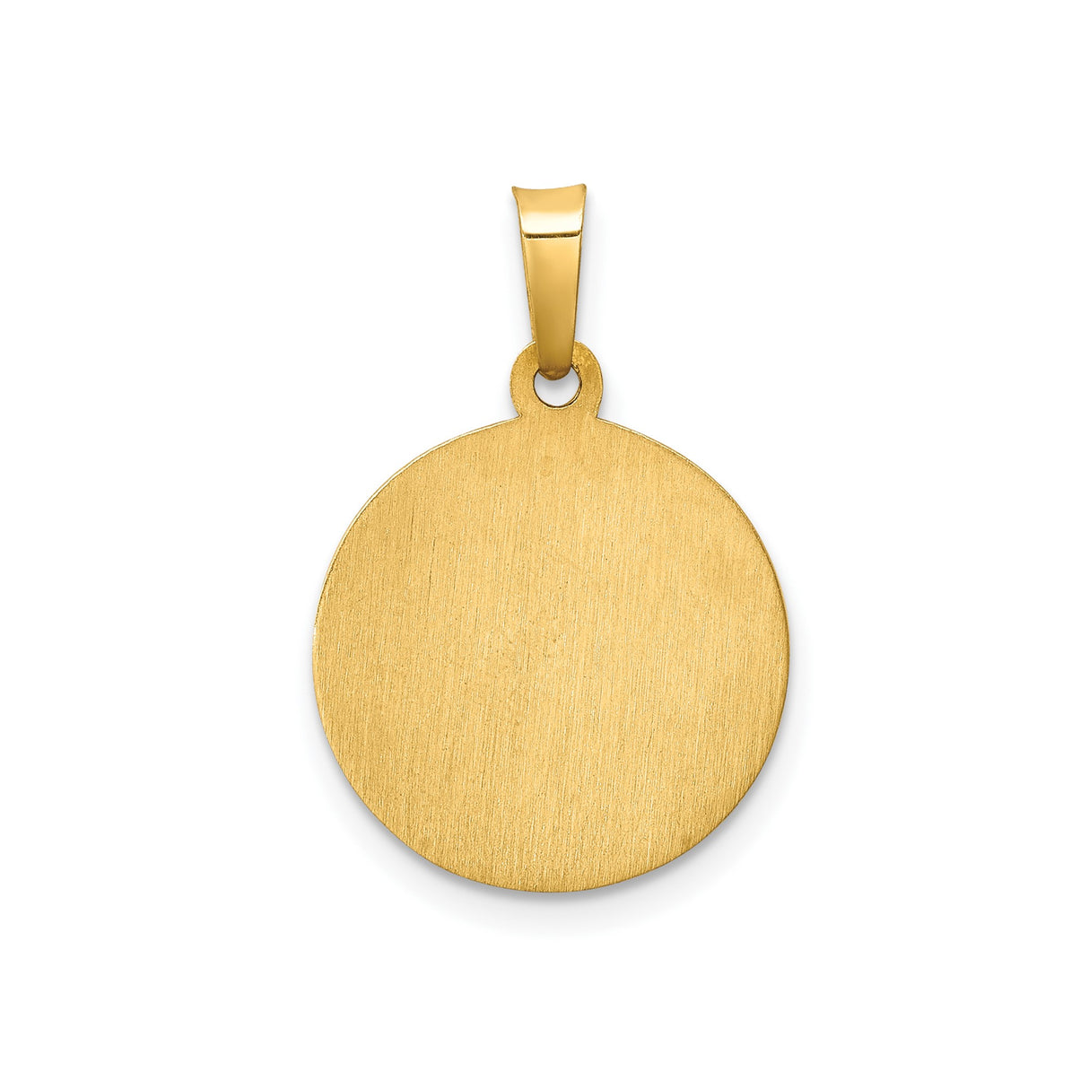 14k Yellow Gold St. Jude Thaddeus Pendant, Raised Saint Image, Catholic Medal