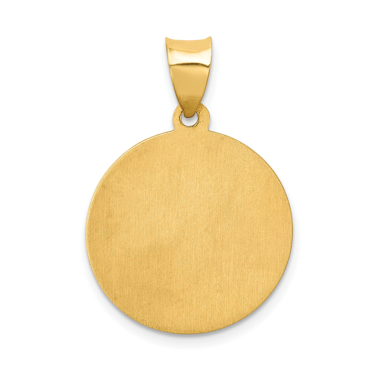 14k Yellow Gold Saint Jude Thaddeus Pendant, Religious Medal Charm for Men and Women