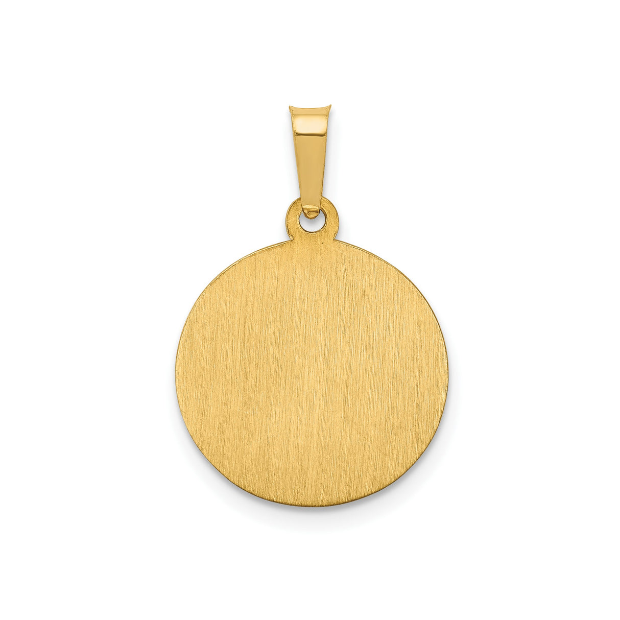 14k Yellow Gold Saint Peter Pendant, Catholic Religious Medal with Raised Detail