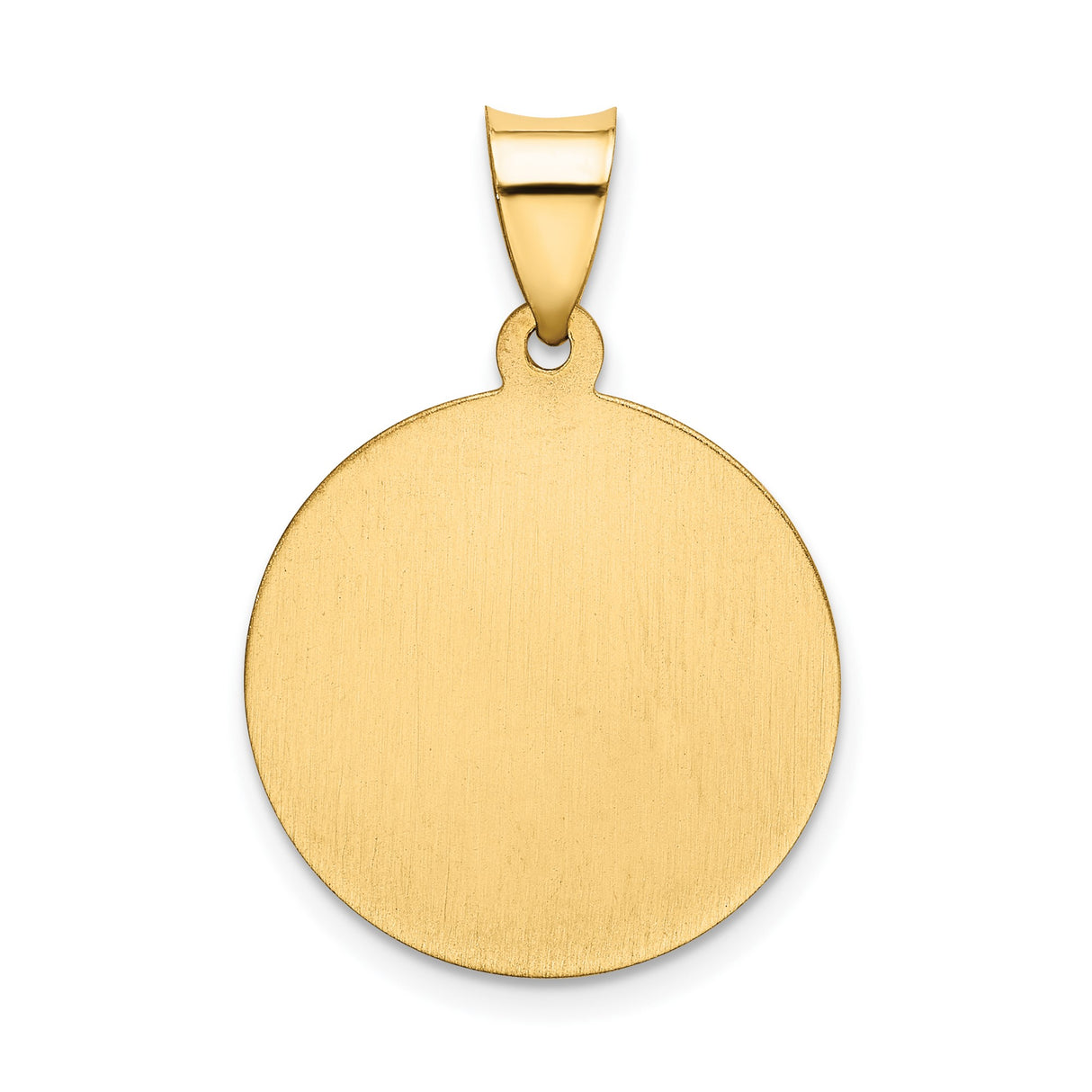 14k Yellow Gold First Communion Pendant Featuring Jesus and Kneeling Figure Charm