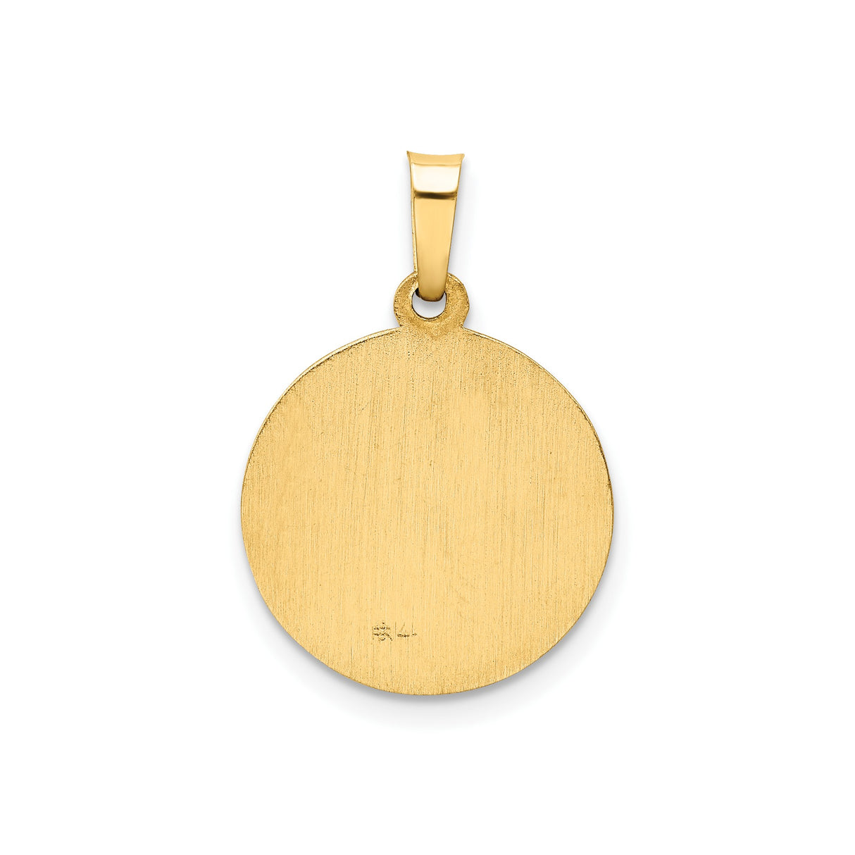 14k Yellow Gold Holy Communion Pendant with Chalice, Host, IHS and Cherub Design