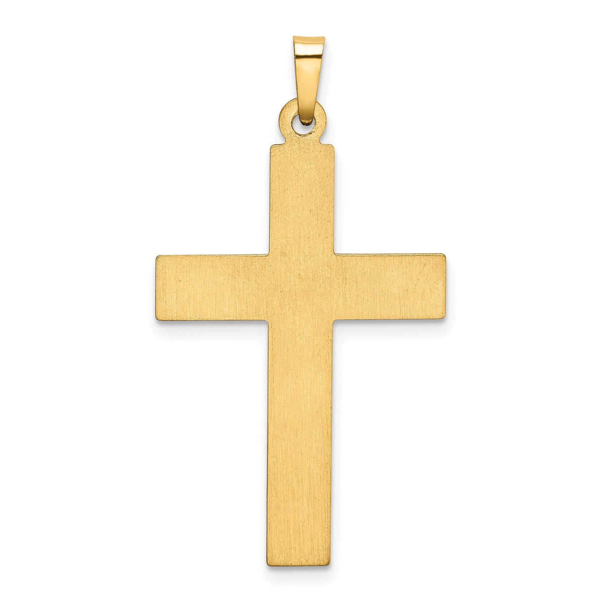 14k Two-Tone Gold Cross Pendant with Screw Accents, Christian Religious Jewelry for Men