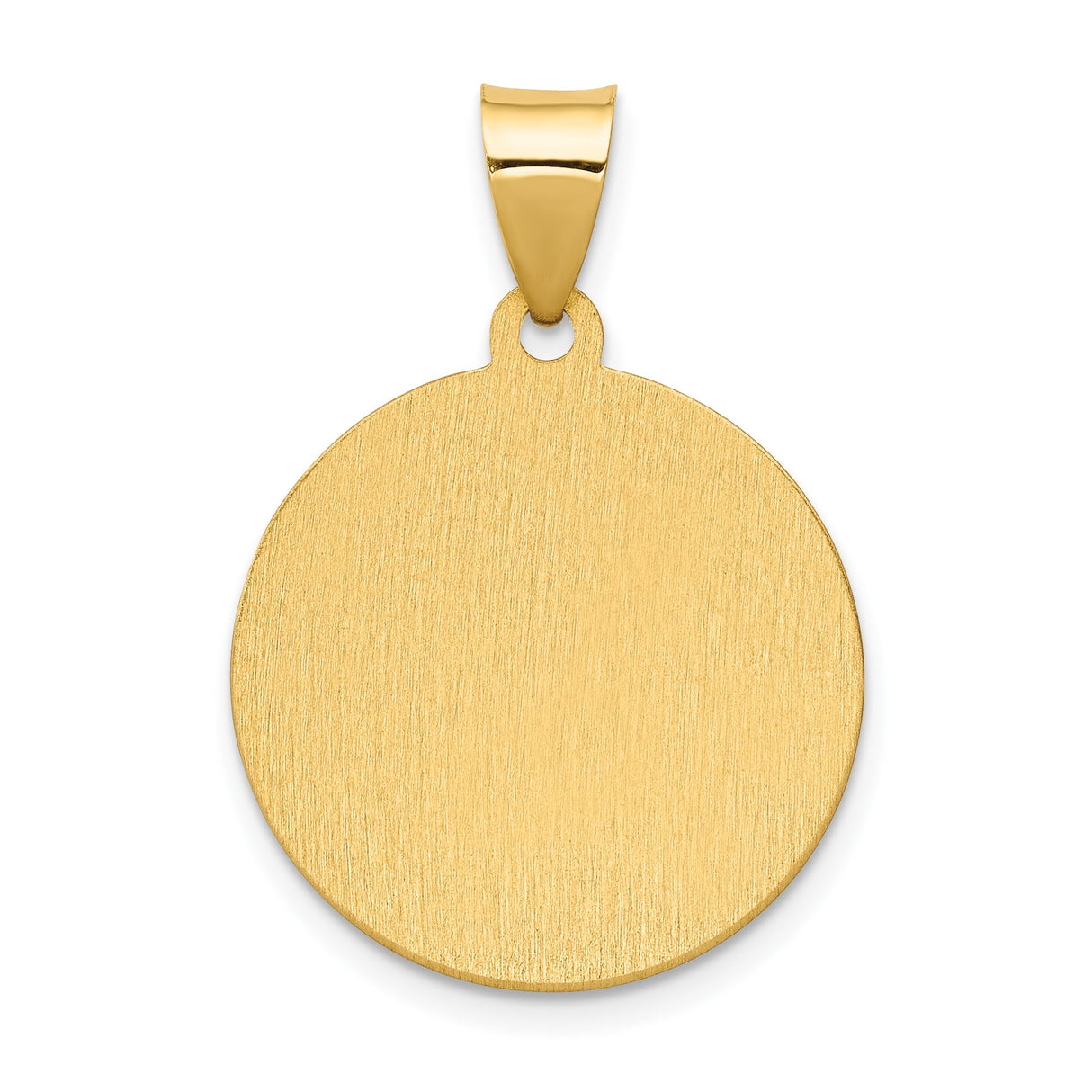 14k Yellow Gold Saint Anne Pendant, Spanish Santa Ana Medal, Catholic Jewelry for Women