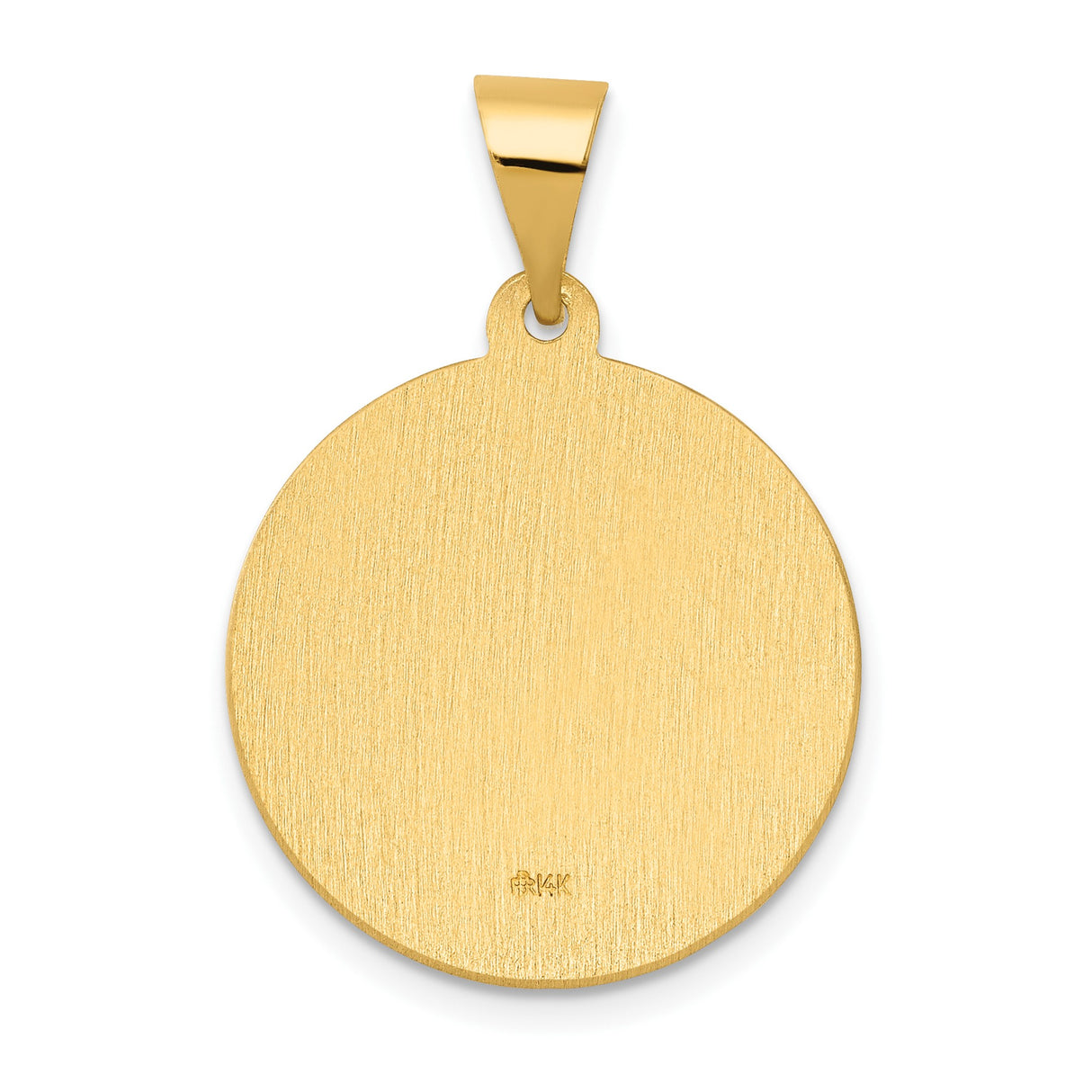 14k Yellow Gold Saint Joseph Medal Pendant, San Jose Ruega Por Nosotros Inscription