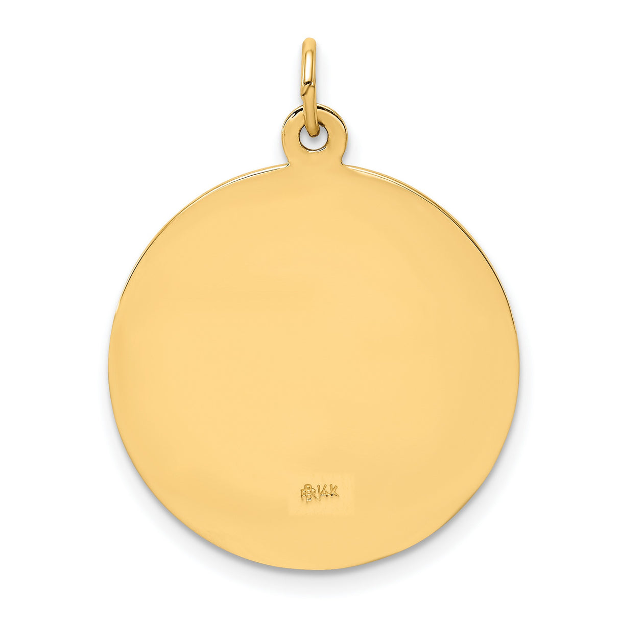 14k Yellow Gold St. Jude Thaddeus Pendant with Radiant Halo, Catholic Medal