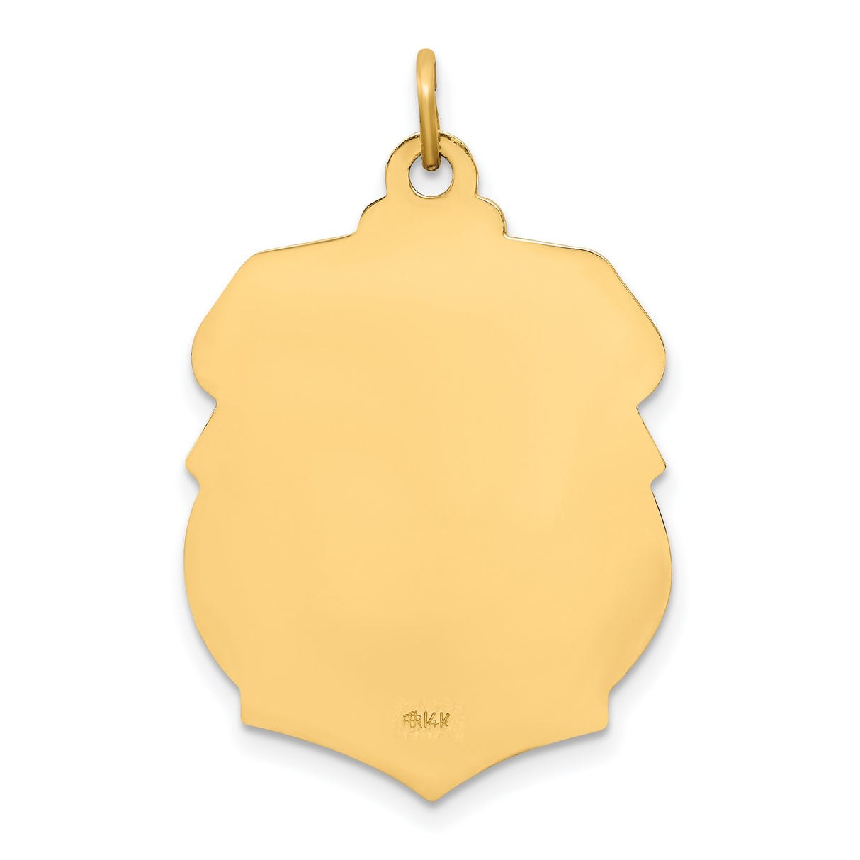 14k Yellow Gold Saint Michael Pendant, Archangel Catholic Medal Symbolizing Protection and Faith