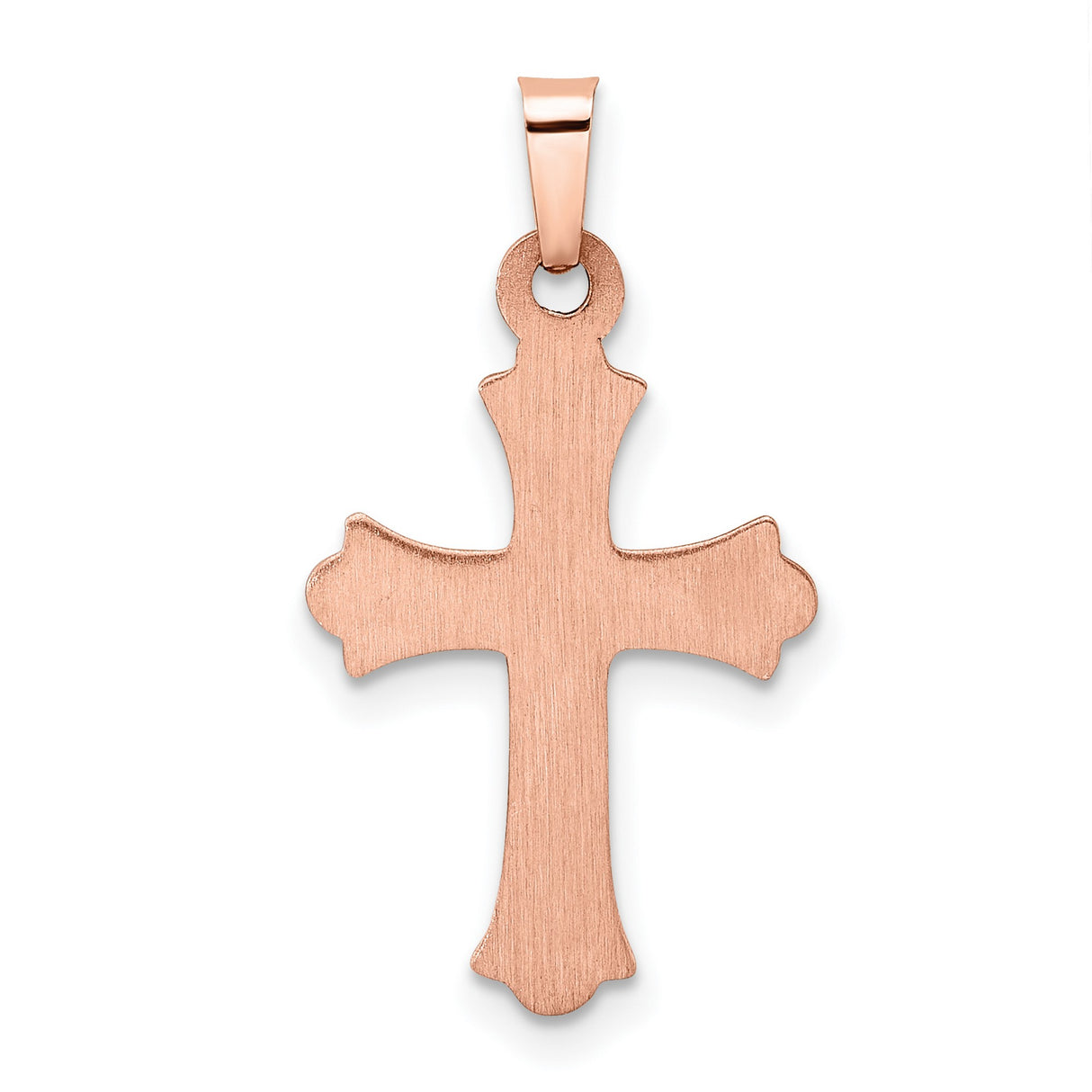 14k Multi-Tone Gold Crucifix Cross Pendant with INRI Symbol and Ornate Details
