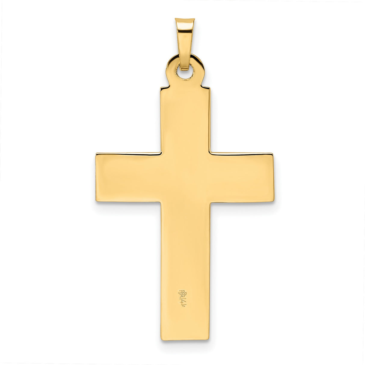 14k Two-Tone Gold Crucifix Cross Pendant with INRI Jesus for Men and Women