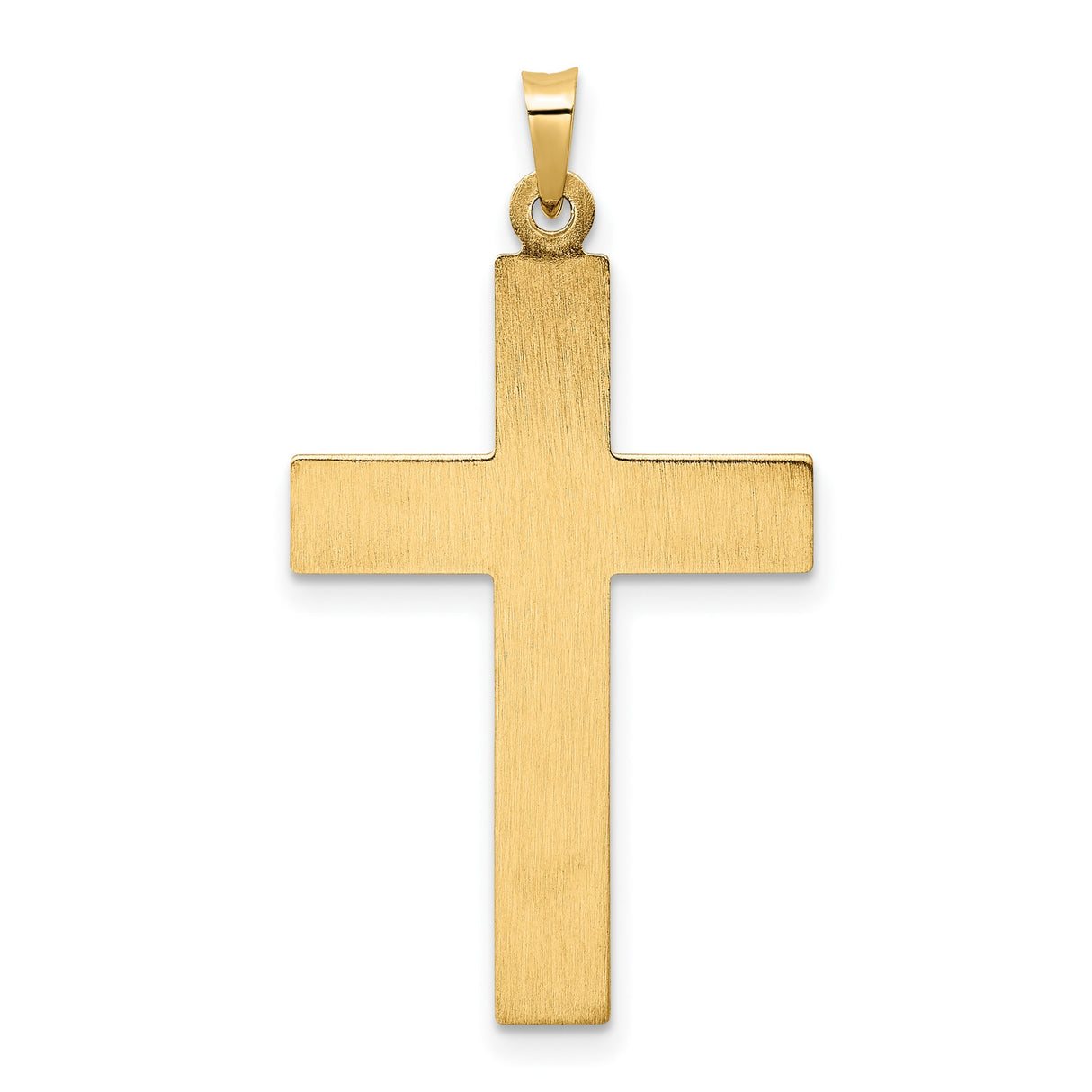 14k Two-Tone Gold Rosary Crucifix Pendant with Miraculous Medal, Catholic Religious Charm