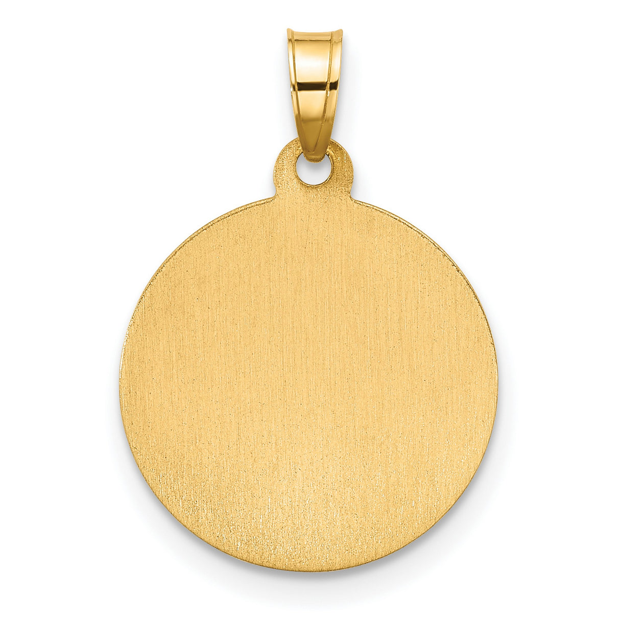 14k Multi-Tone Gold Saint Anthony Pendant with Rhodium Frame, Religious Christian Medal