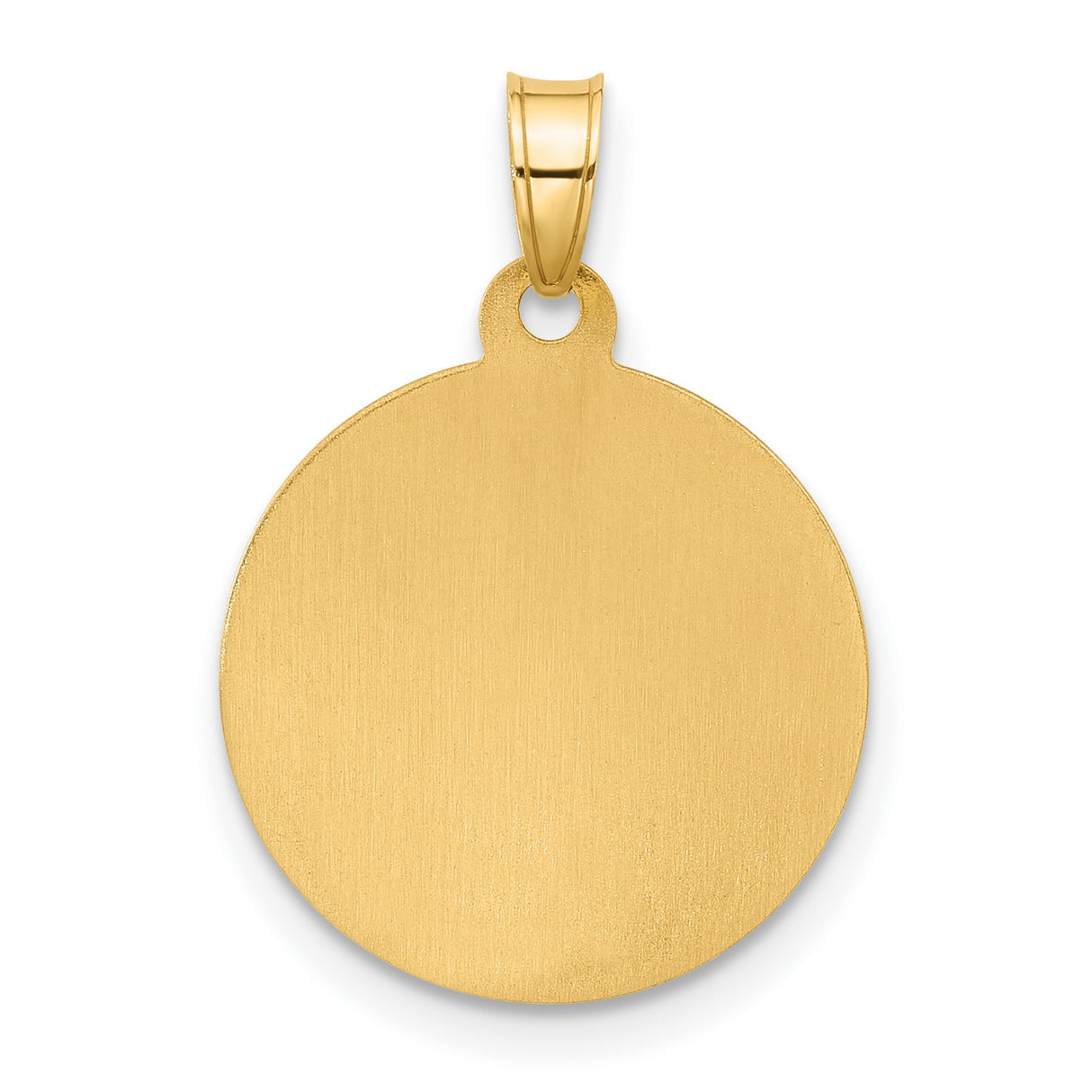 14k Multi-Tone Gold Saint Christopher Medal Pendant with Polished Finish