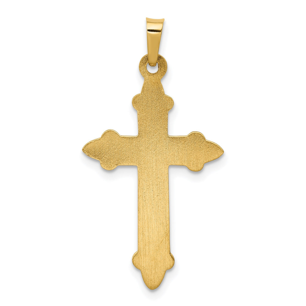 14k Yellow Gold Cross Pendant with Filigree Detailing, Ornate Christian Religious Jewelry