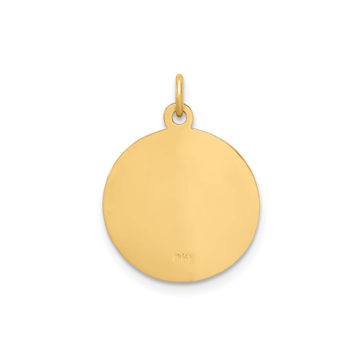 14k Yellow Gold Confirmation Pendant with Raised Cross and Details