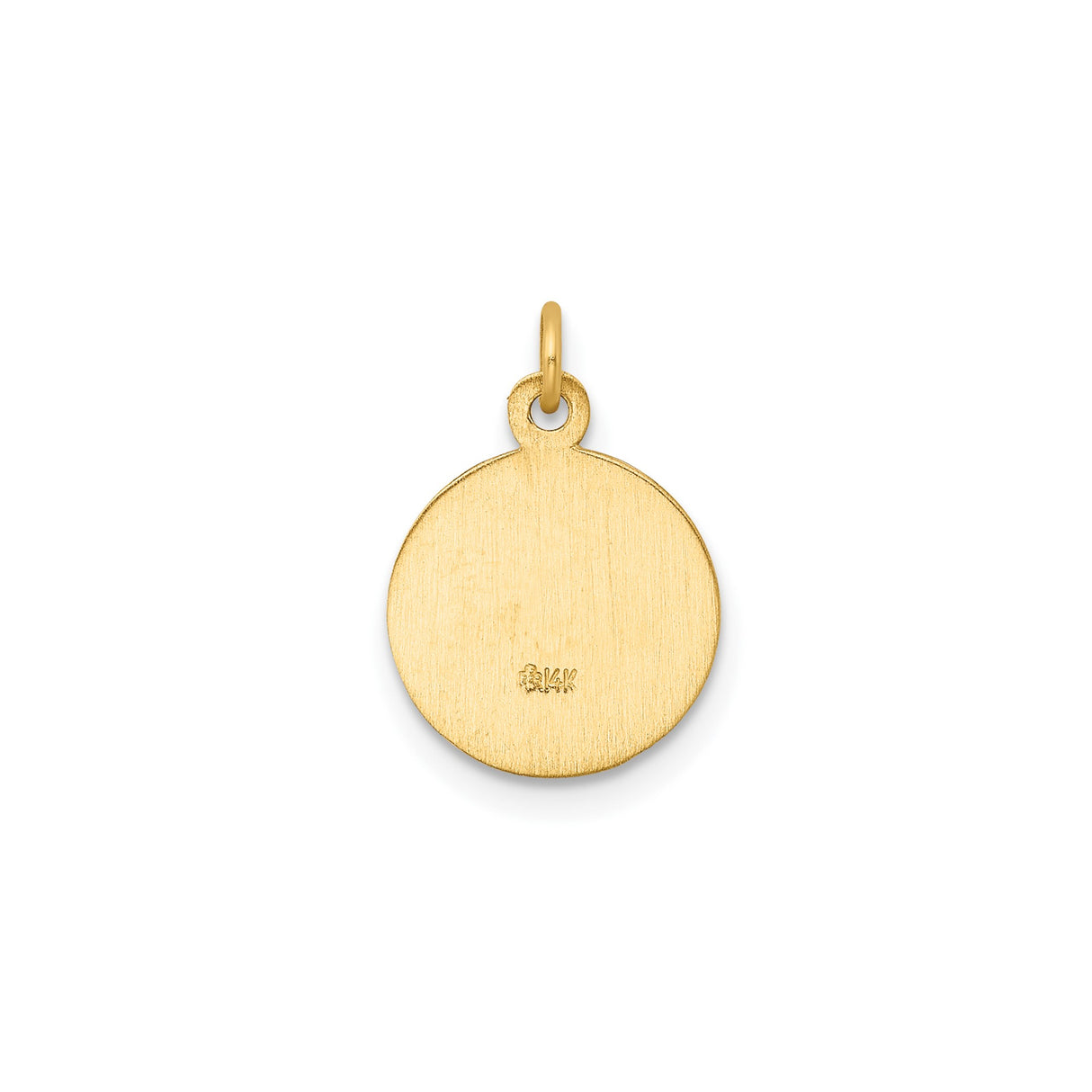 14k Yellow Gold Holy Communion Pendant with Chalice and IHS Symbol, Catholic Medallion Charm