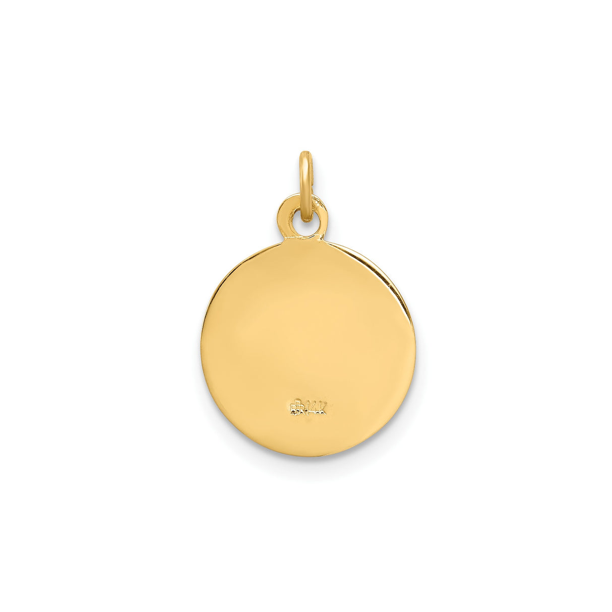 14k Yellow Gold Holy Spirit Pendant with Dove and Light Rays, Catholic Religious Medal