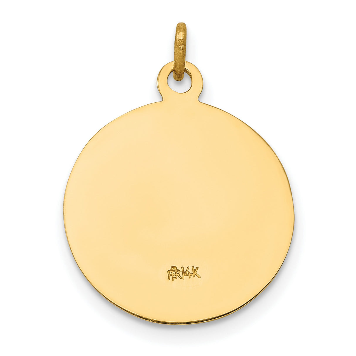 14k Yellow Gold Saint Gerard Medal Pendant, Catholic Religious Charm for Women or Unisex Wear