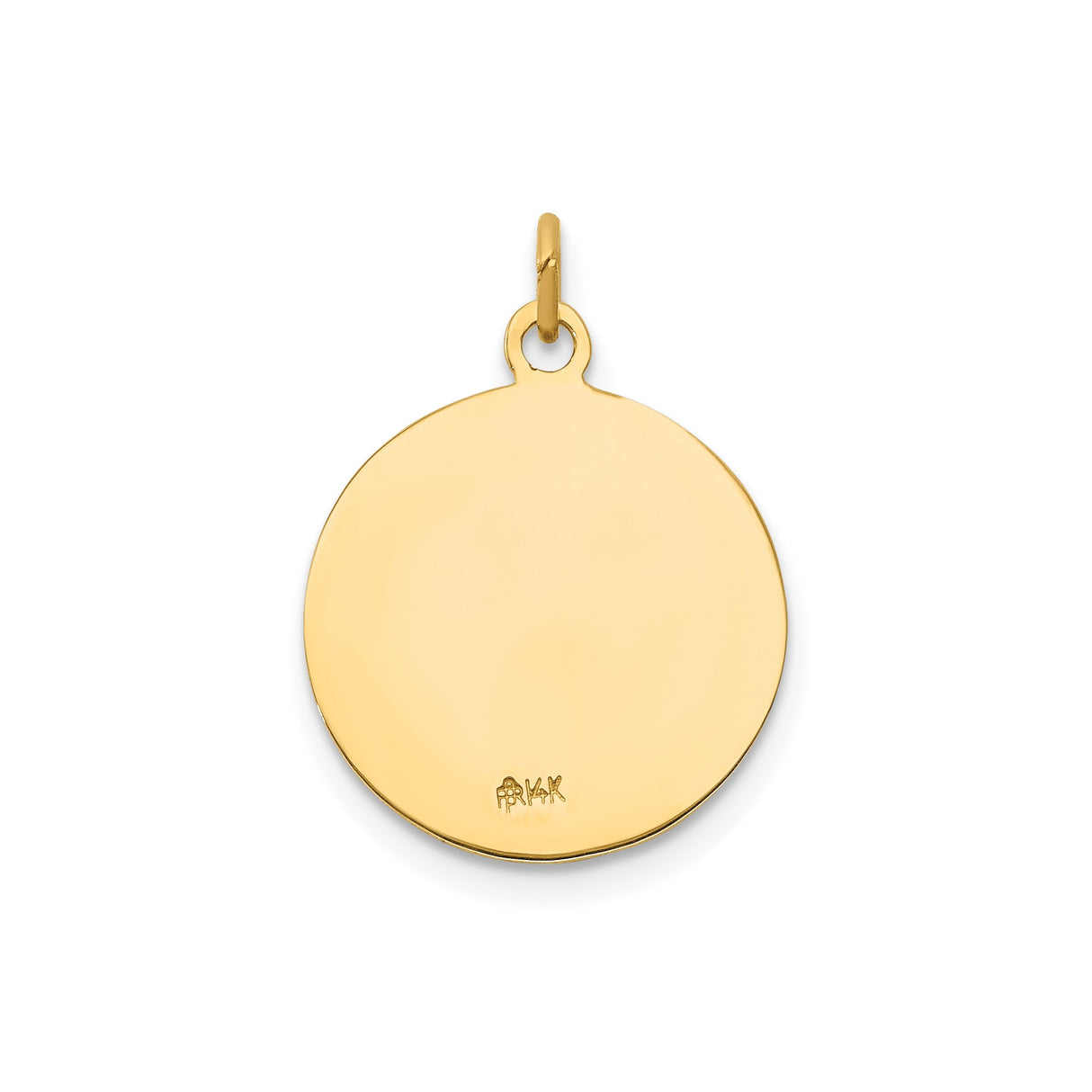 14k Yellow Gold Saint Andrew Medal Pendant, Christian Religious Charm for Men and Women