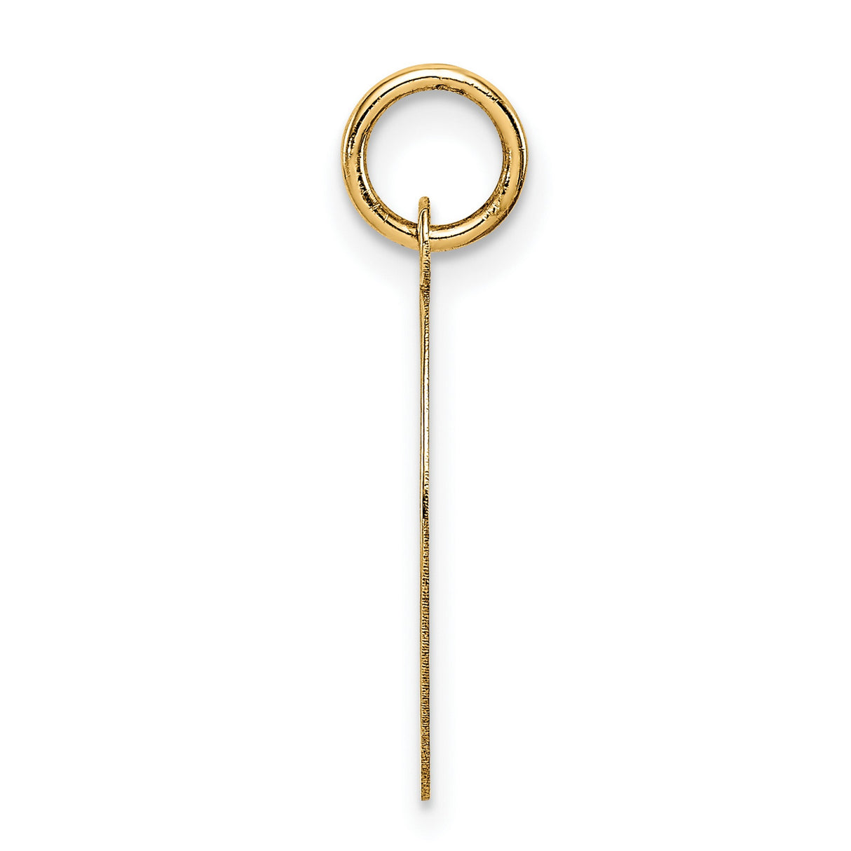 Break Apart Mizpah Coin Emotional Bond Words Genesis 31:49 On Round Charm Pendant in Real 14k Yellow Gold