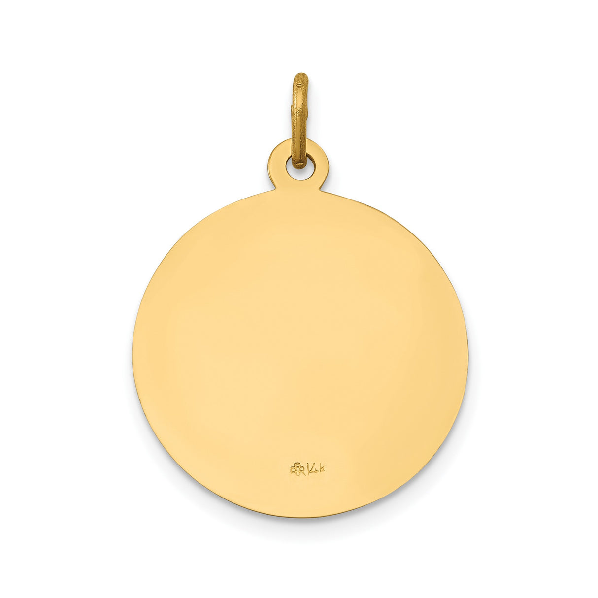 14k Yellow Gold Saint Gerard Medal Pendant, Catholic Religious Charm for Women