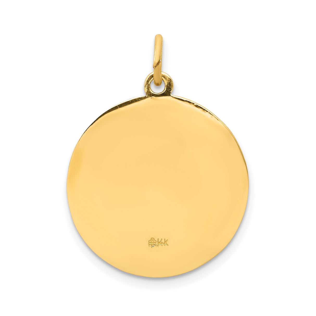 14k Yellow Gold Saint Matthew Medal Pendant, Catholic Prayer Charm for Men or Women