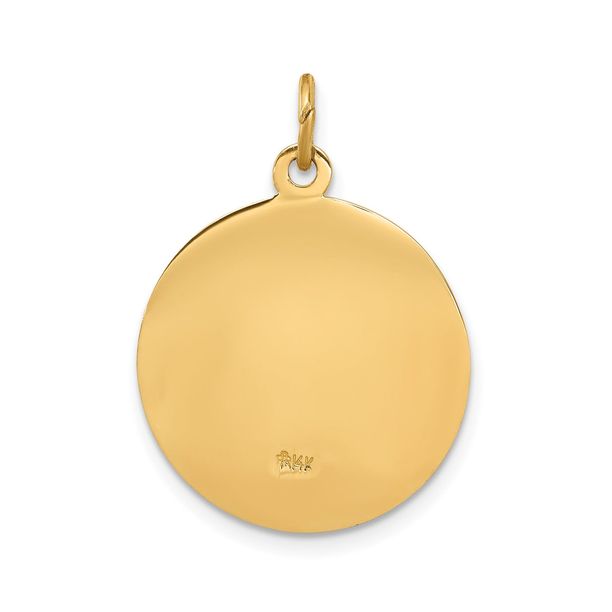 14k Yellow Gold Our Lady of Fatima Medal Pendant, Catholic Religious Charm for Women or Unisex Wear