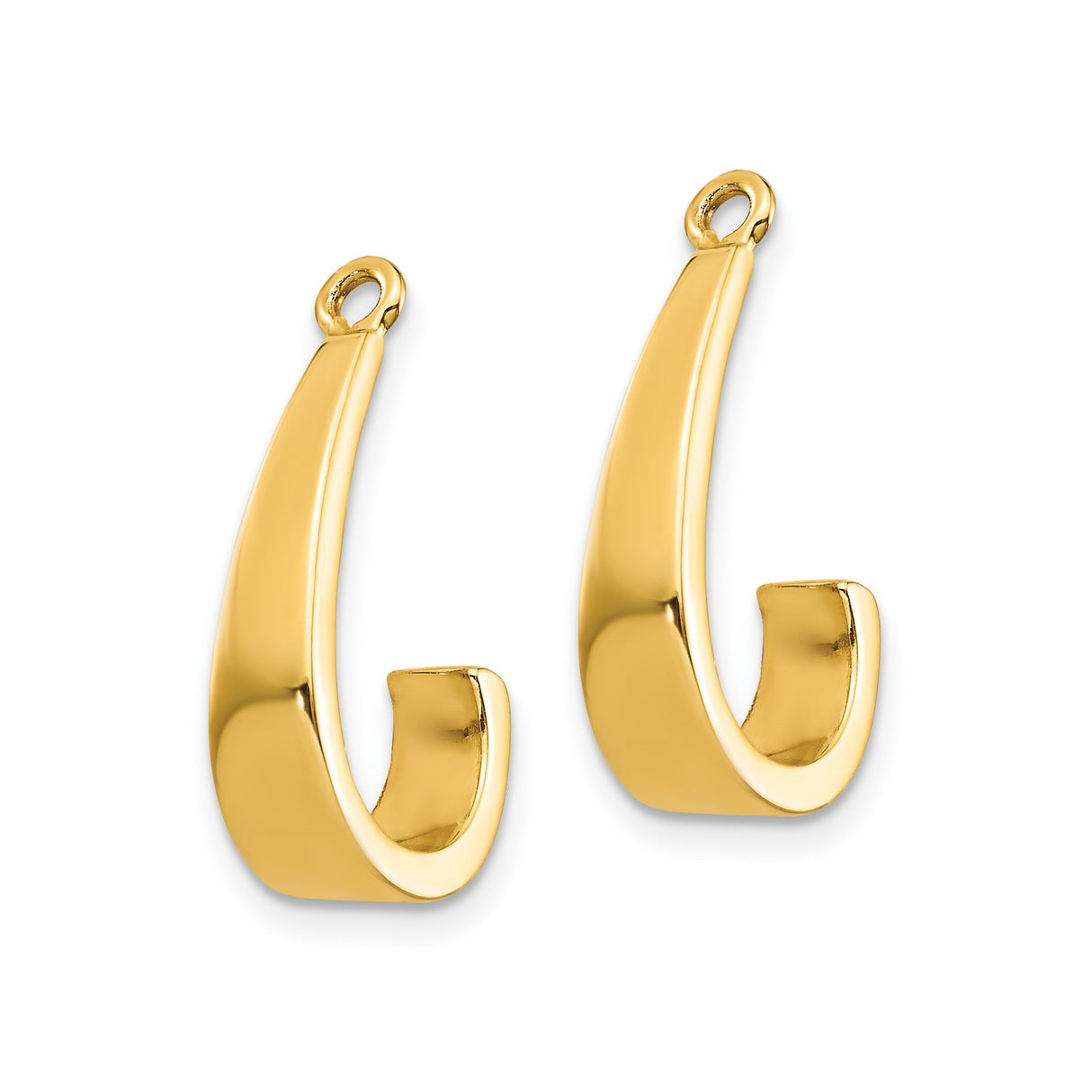 14k Yellow Gold Fish Hook Pendant, Hawaiian Nautical Charm for Men and Women