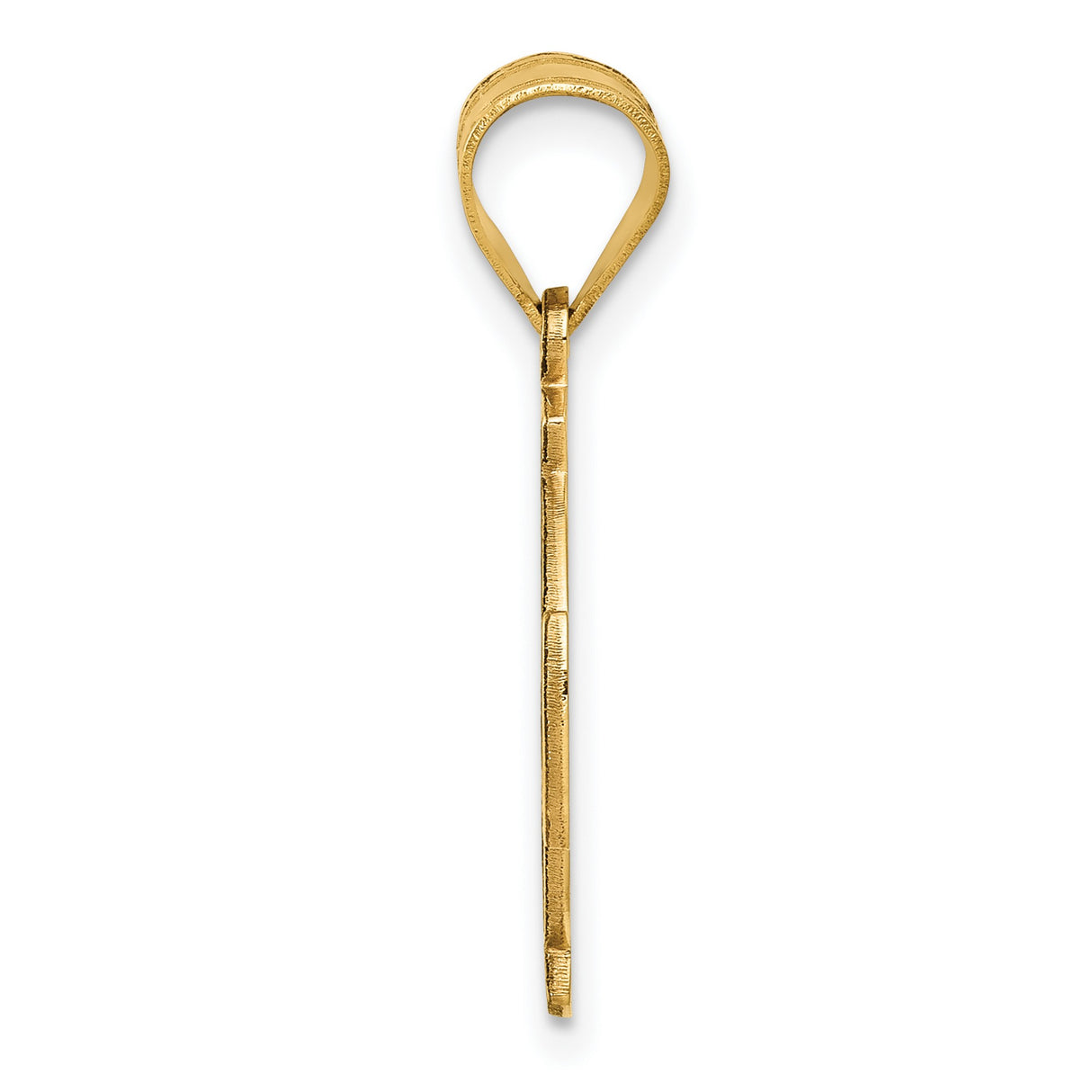 14k Yellow Gold Celtic Cross Pendant with Trinity Knot Design, Christian Irish Symbol