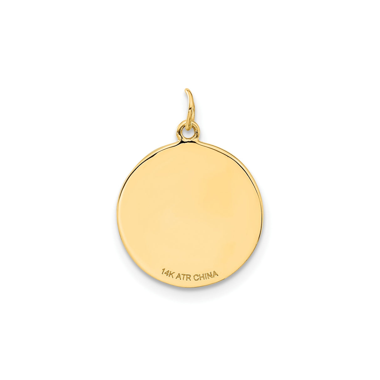 14k Yellow Gold Compass Pendant with Textured Star and Cardinal Directions, Unisex Nautical Charm