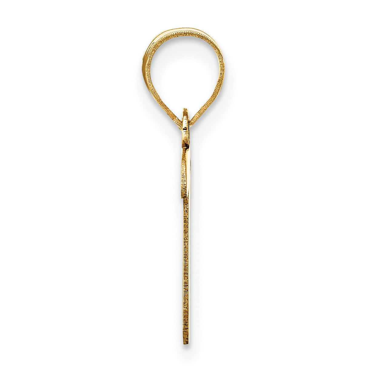 14k Yellow Gold Tau Cross Pendant, Christian Faith Symbol, Franciscan Catholic Charm