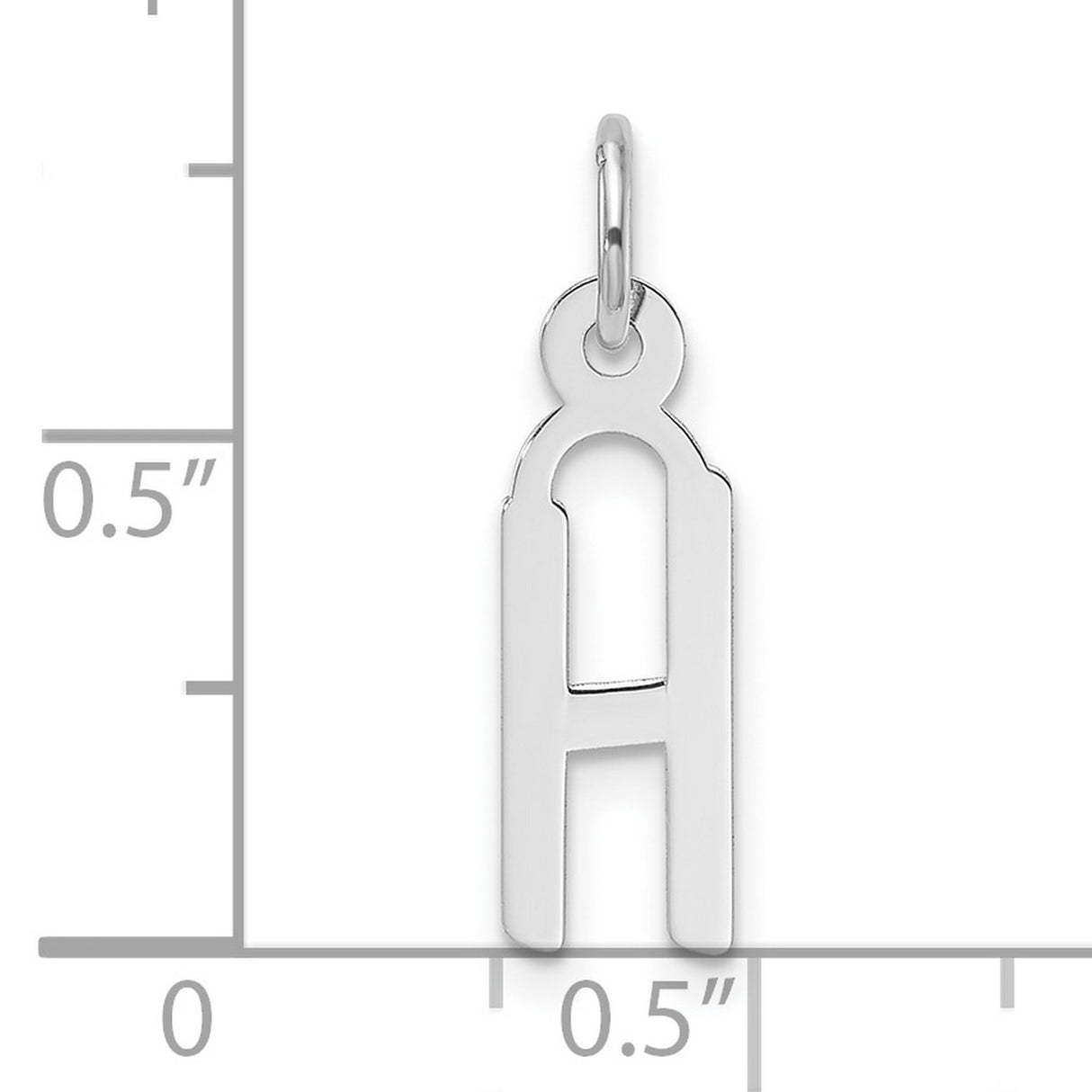 14k White Gold Chai Pendant, Hebrew Symbol for Life and Vitality, Unisex Jewish Charm