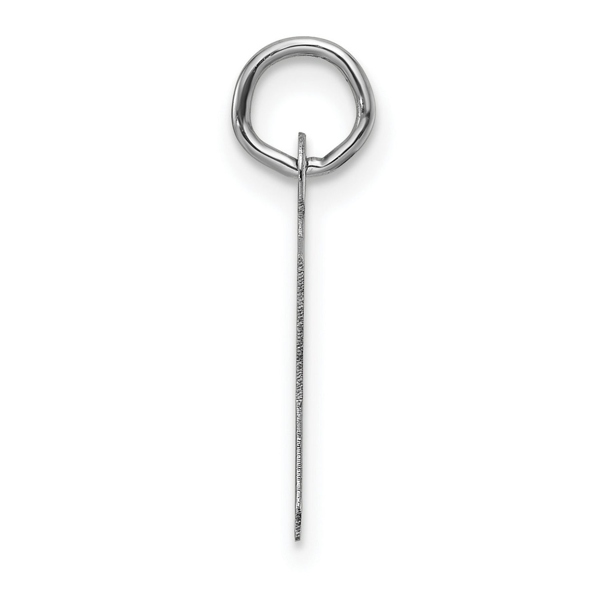 14k White Gold Chi Rho Pendant, Greek Christian Religious Symbol Charm for Men and Women