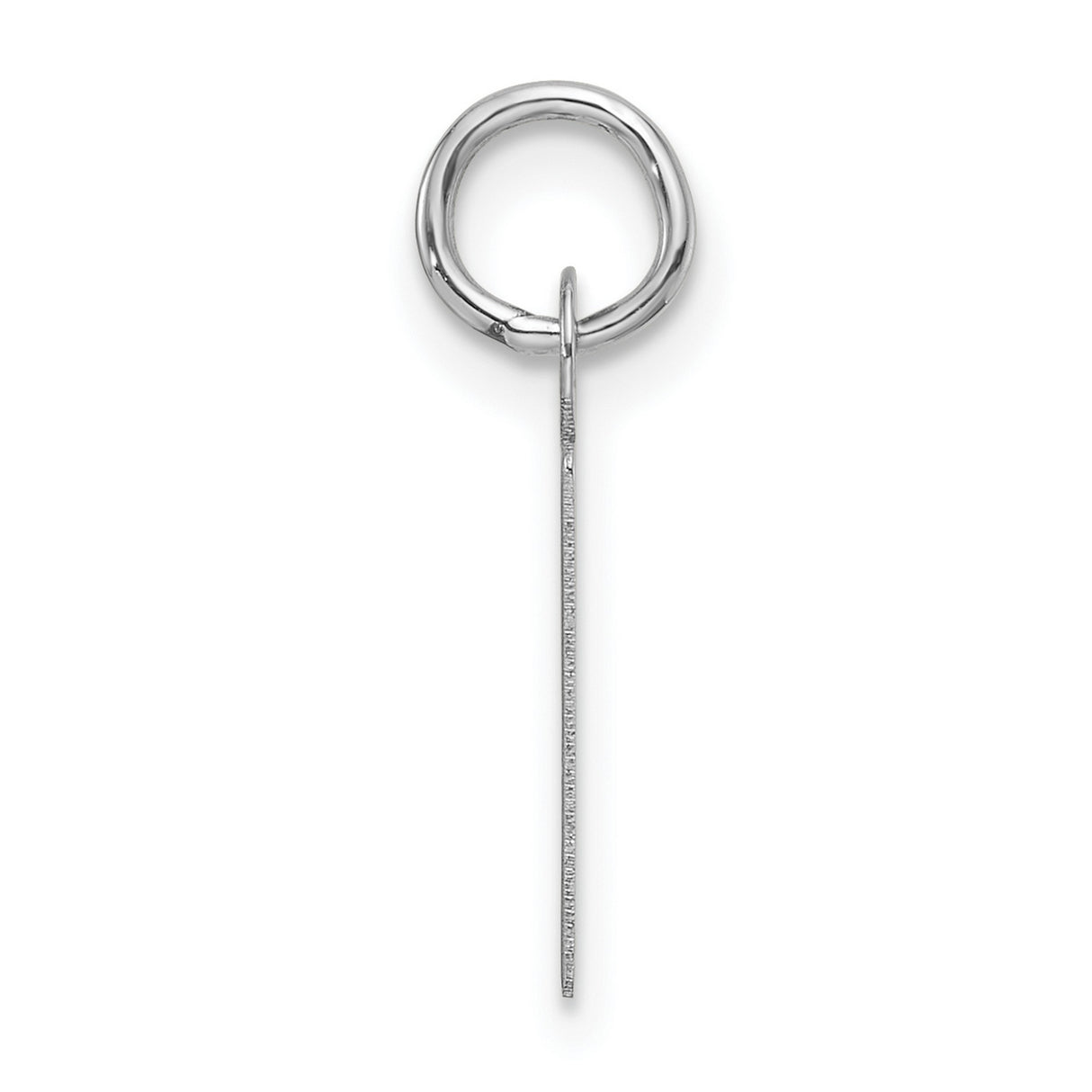 14k White Gold Chi Rho Pendant, Early Christian Symbol Religious Charm