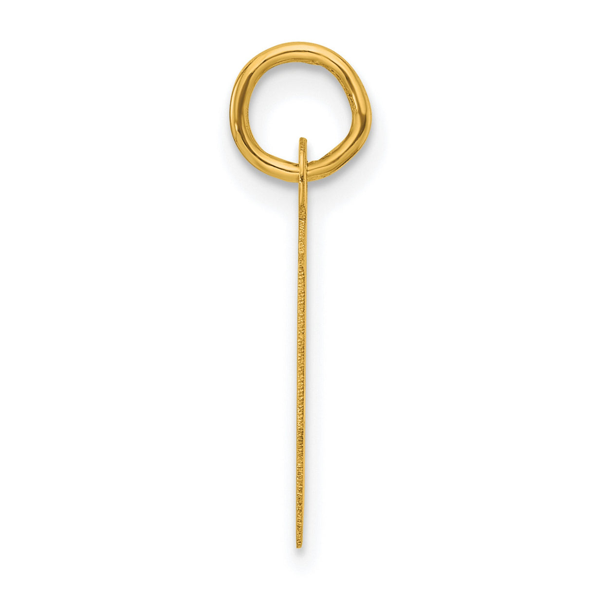 14k Yellow Gold Chai Symbol Pendant, Modern Hebrew Life Charm, Unisex Jewish Faith Jewelry