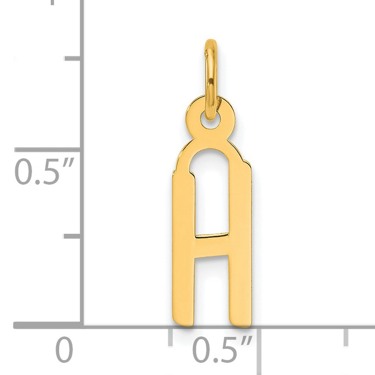 14k Yellow Gold Chai Symbol Pendant, Modern Hebrew Life Charm, Unisex Jewish Faith Jewelry