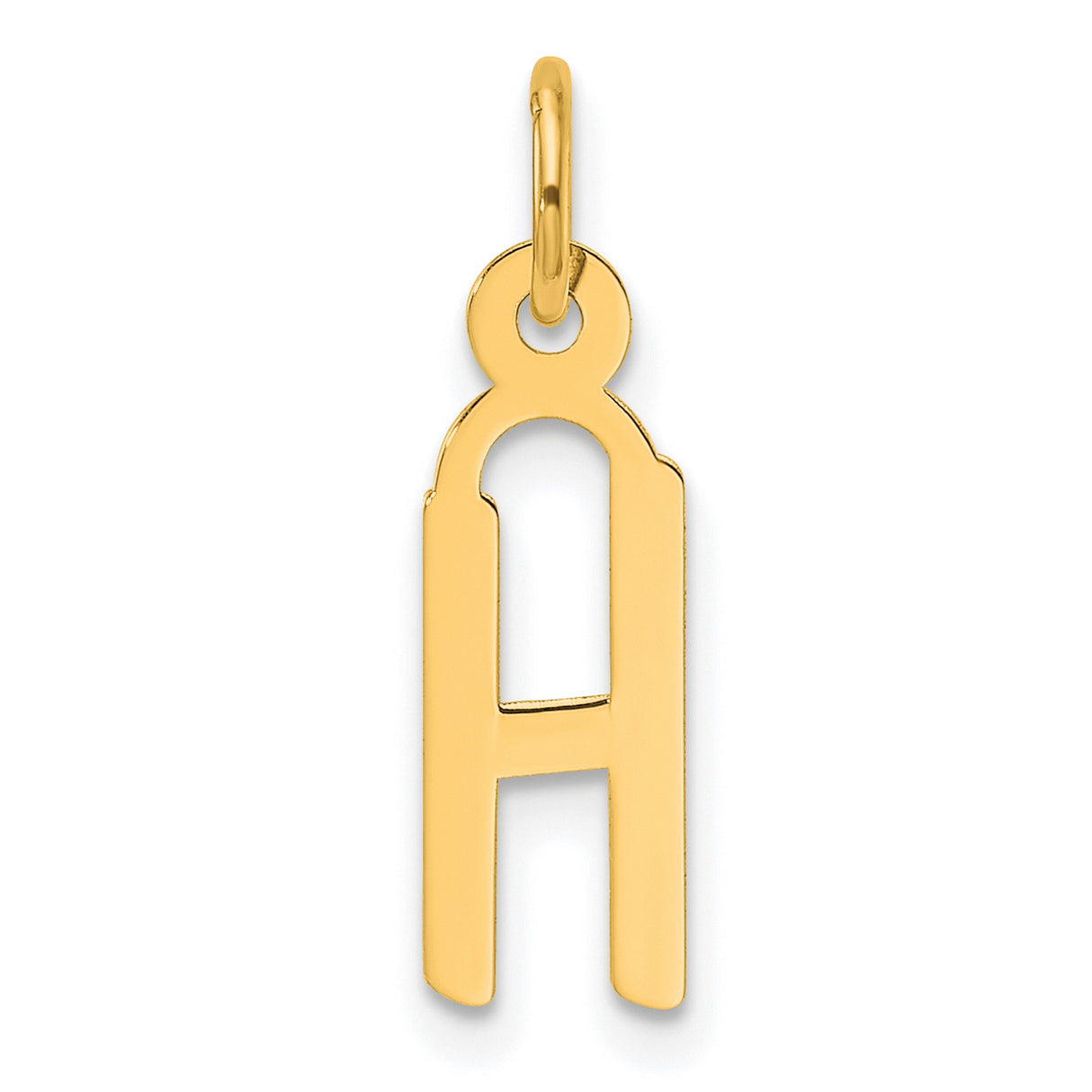 14k Yellow Gold Chai Symbol Pendant, Modern Hebrew Life Charm, Unisex Jewish Faith Jewelry