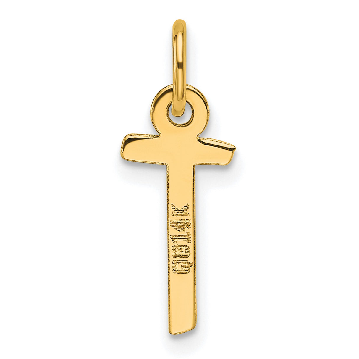 14k Yellow Gold Ankh Cross Pendant, Egyptian Symbol of Life, Spiritual Charm for Women or Unisex Wear