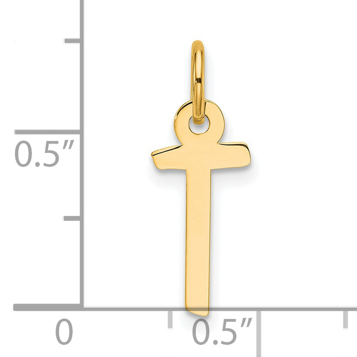 14k Yellow Gold Ankh Cross Pendant, Egyptian Symbol of Life, Spiritual Charm for Women or Unisex Wear