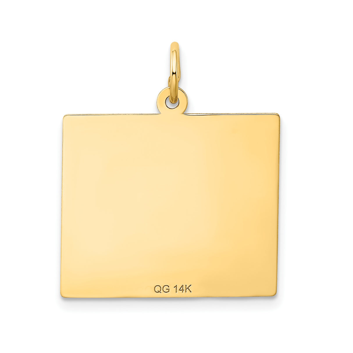 14k Yellow Gold Calendar Pendant Charm, Sentimental Date Jewelry for Women or Unisex Wear