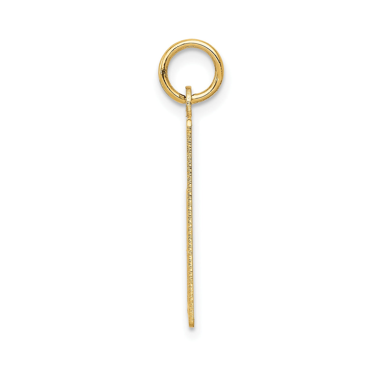 14k Yellow Gold Calendar Pendant Charm with Custom Date Engraving for Women