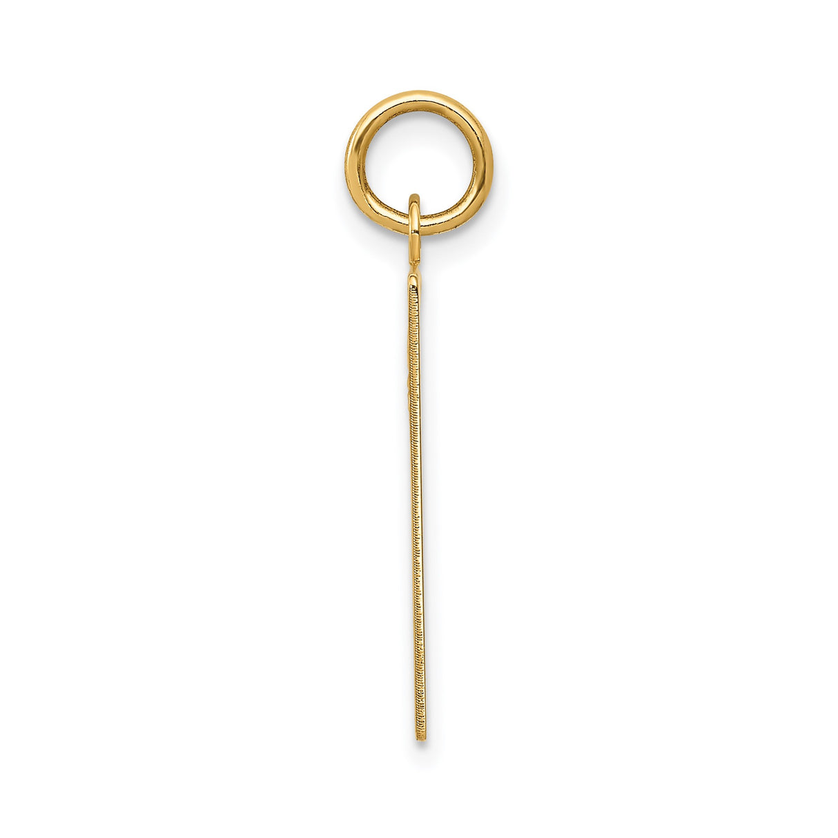 14k Yellow Gold Calendar Pendant with Full Month Grid, Commemorative Date Charm