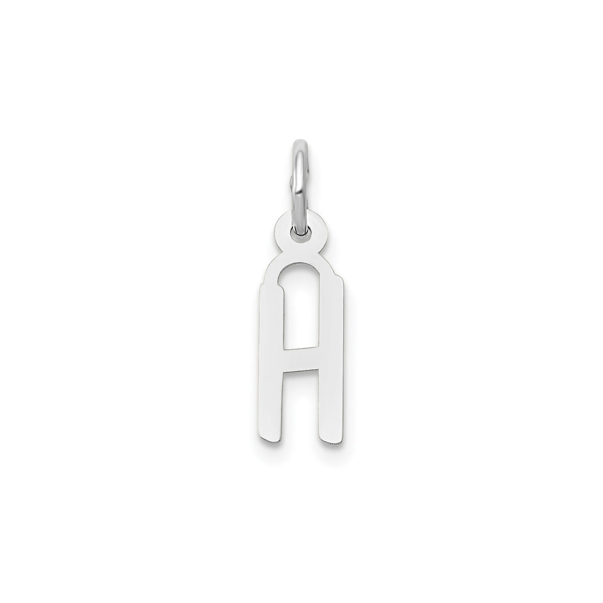 14k White Gold Chai Pendant, Hebrew Life Symbol Unisex Jewish Charm