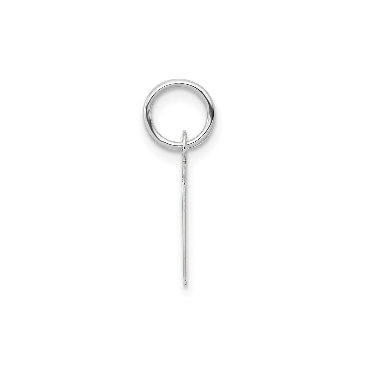 14k White Gold N Initial Pendant, Sleek Block Letter Charm, Minimalist Monogram Jewelry