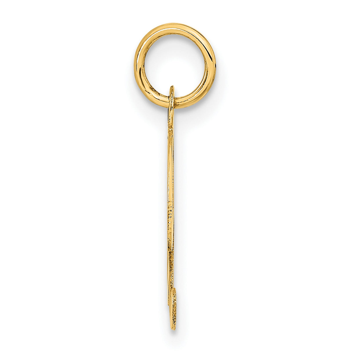 14k Yellow Gold Initial X Pendant, Script Letter Charm, Monogram Jewelry for Women