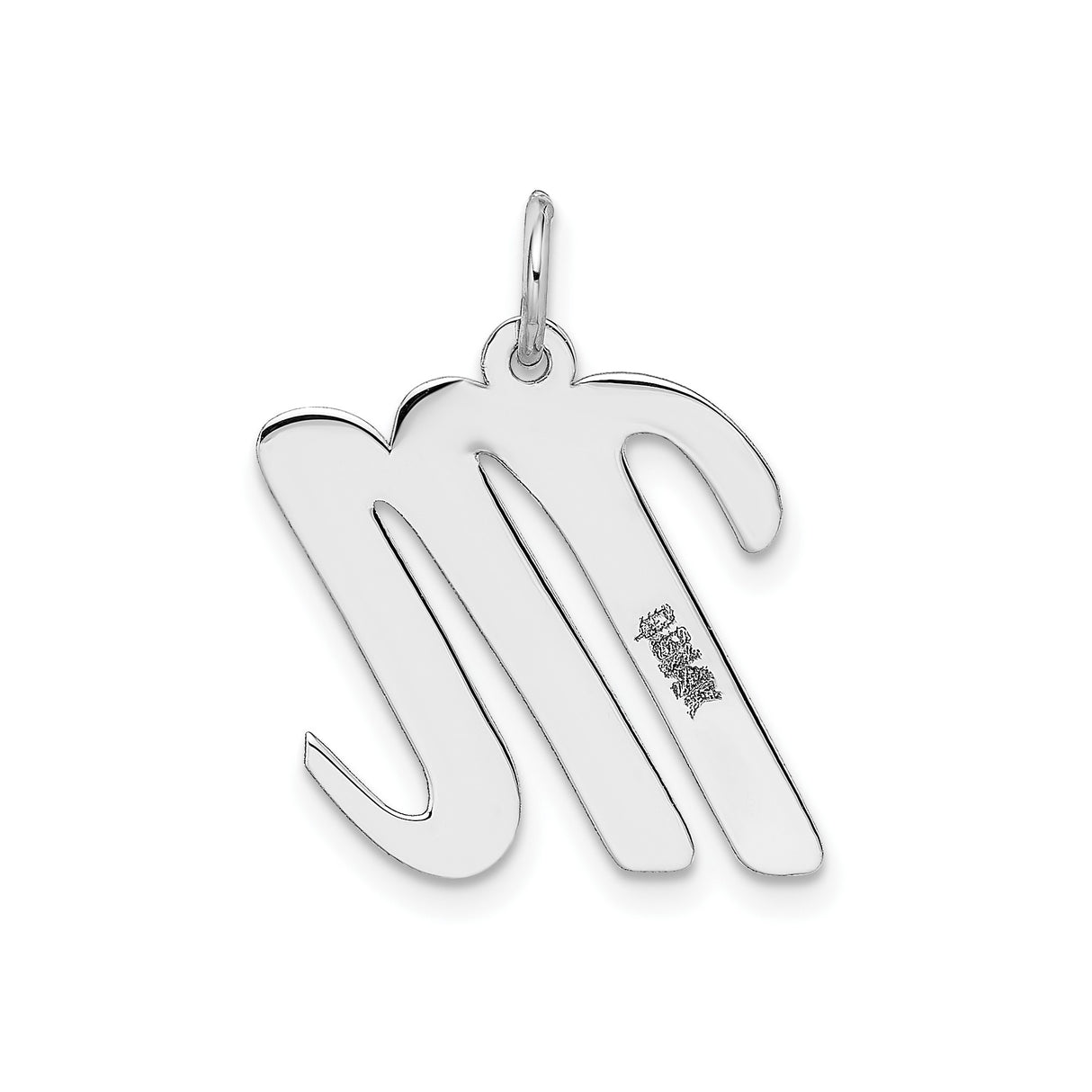 14k White Gold Scorpio Zodiac Pendant, Polished Astrology Symbol Jewelry for Women or Unisex