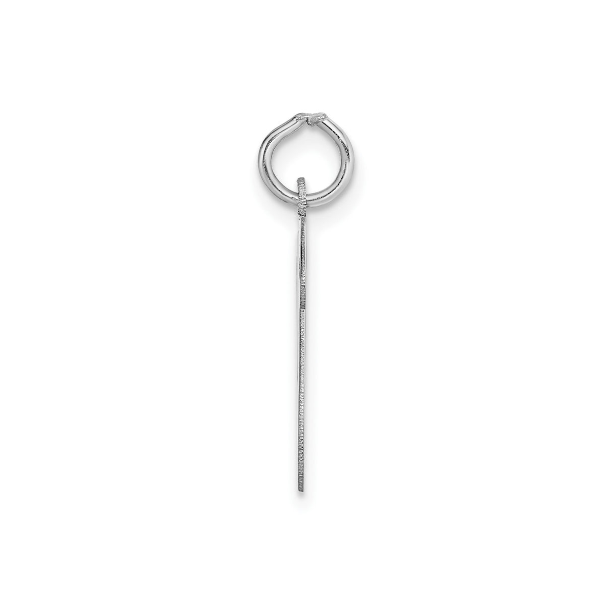 14k White Gold Script We Pendant, Cursive Letter Charm, Symbol of Unity and Togetherness