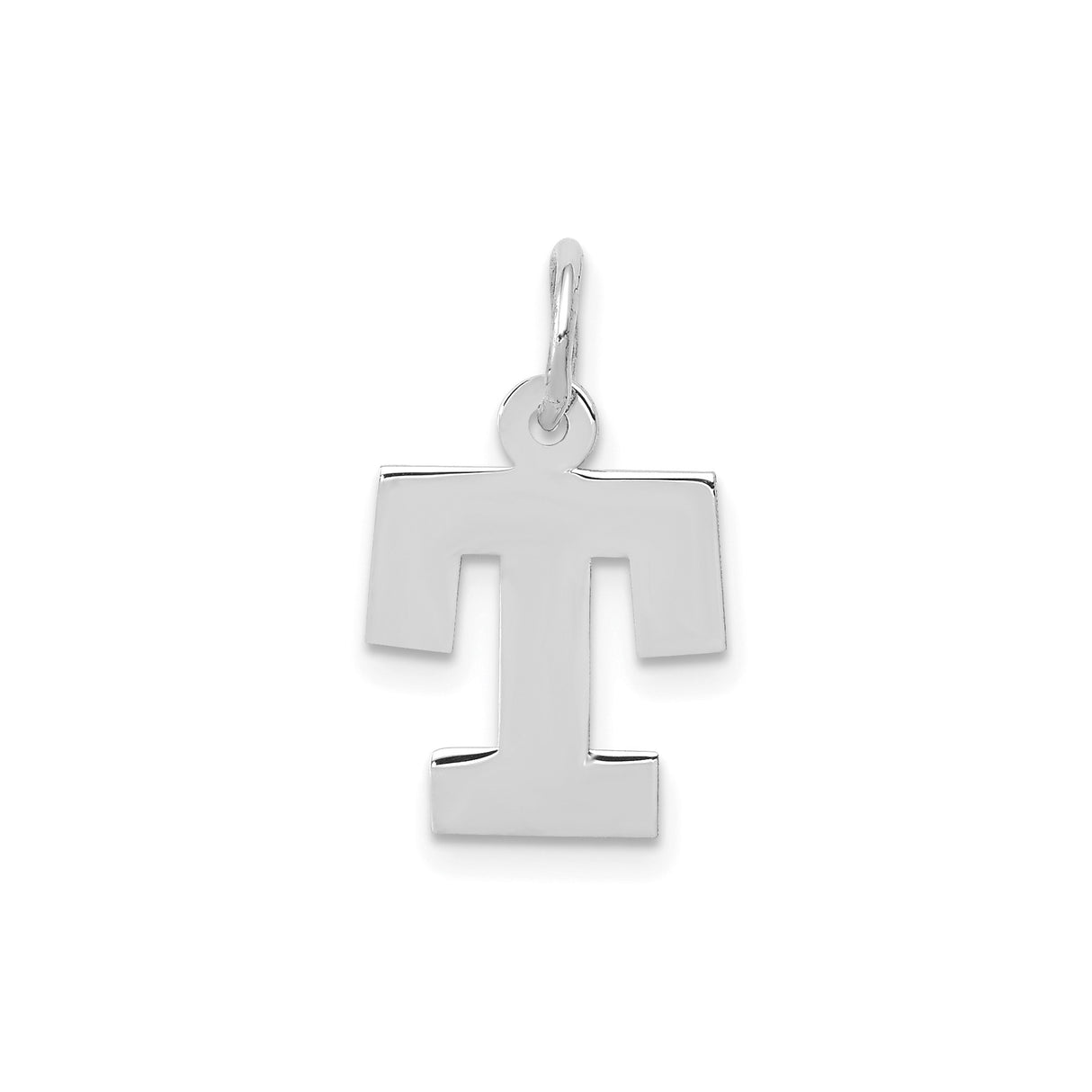 14k White Gold Tau Cross Pendant, Christian Religious Symbol of Faith and Devotion